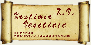 Krstimir Veseličić vizit kartica